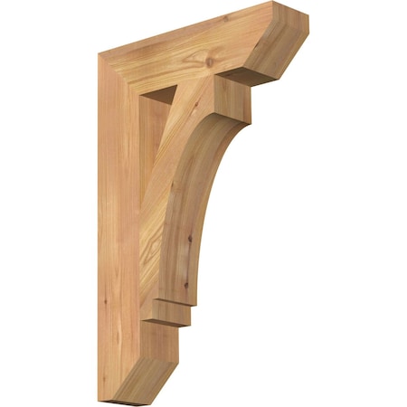 Ekena Millwork Imperial Slat Smooth Bracket, Western Red Cedar, 3 1/2"W x 14"D x 22"H BKT04X14X22IMP06SWR